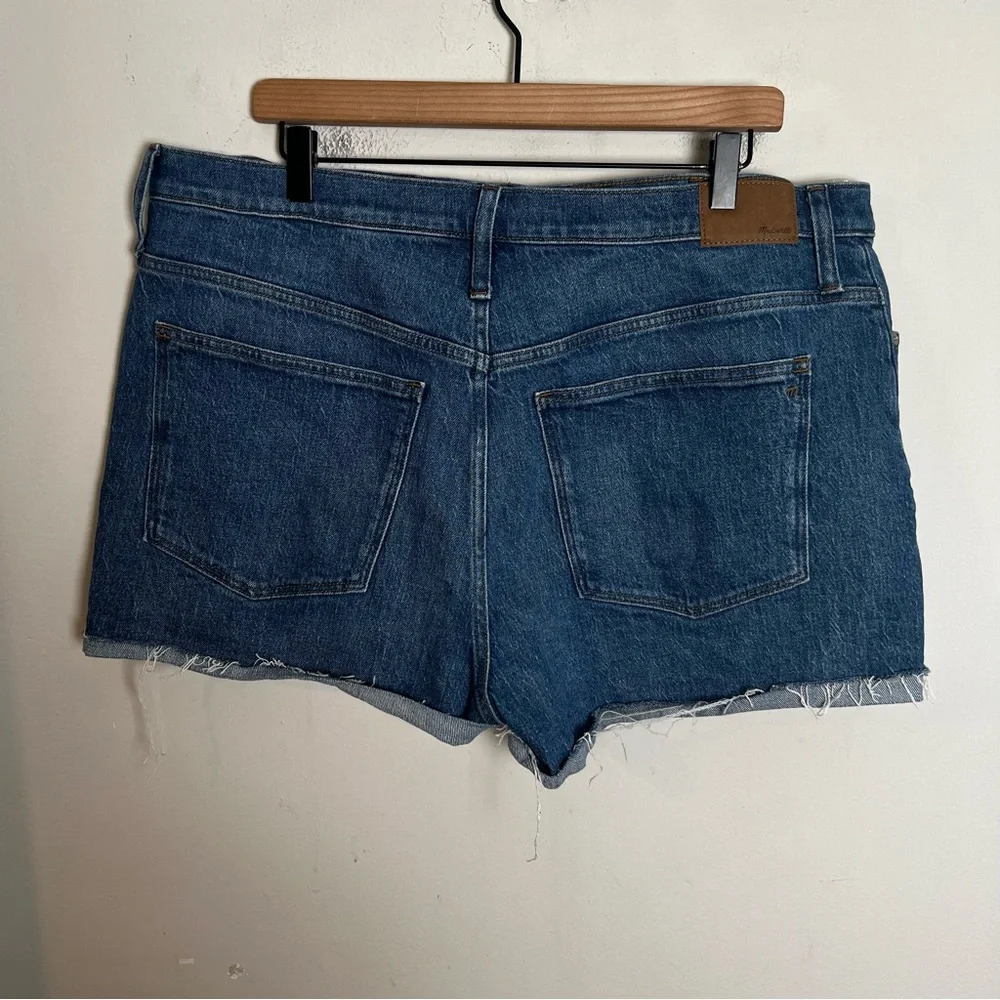MADEWELL- High-Rise Denim Shorts Coeling Wash Blue Jeans Summer